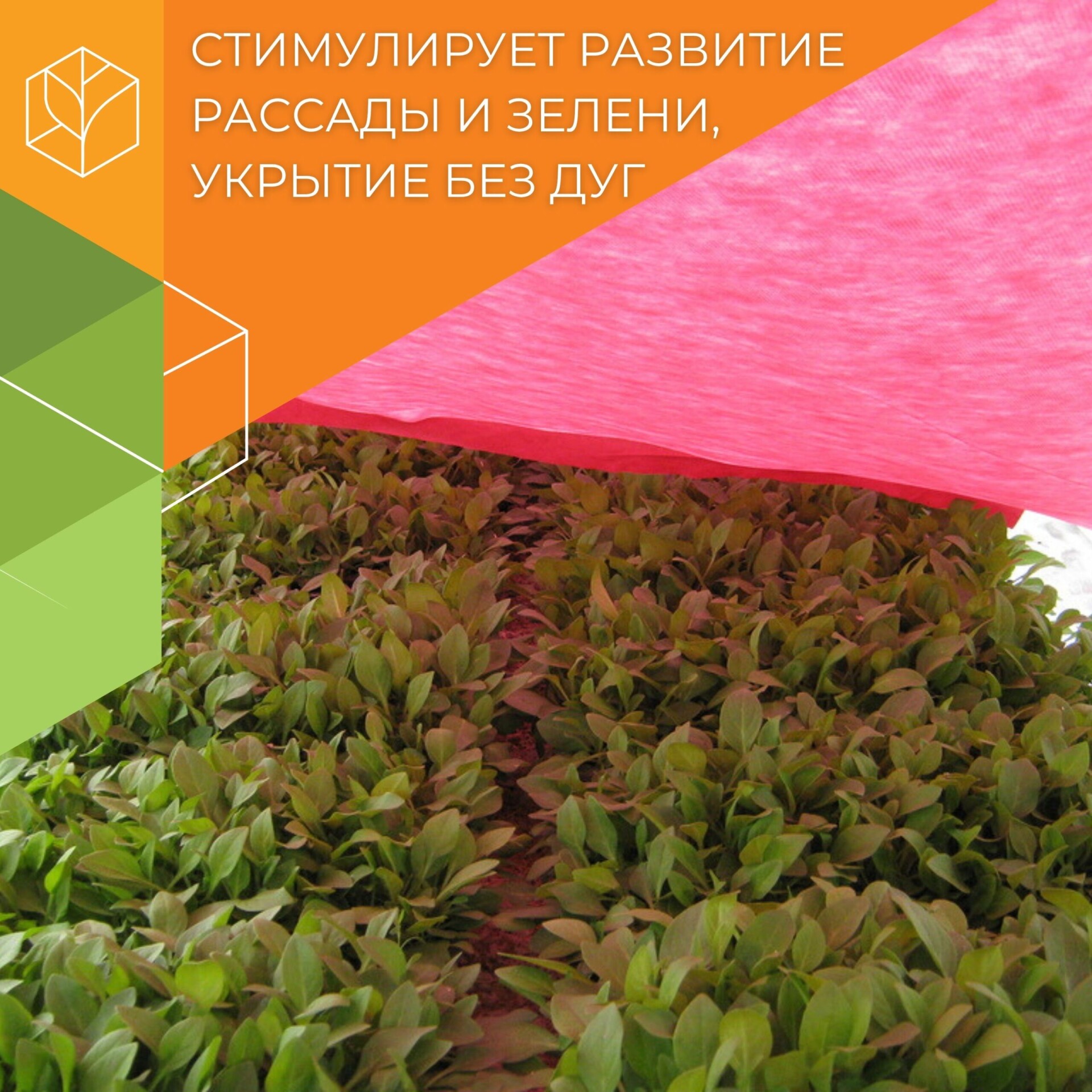 Бело-красный укрывной материал 30 - Image 1